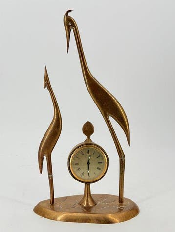 Wekker - Europa - Art Deco Brons - 1950-1960