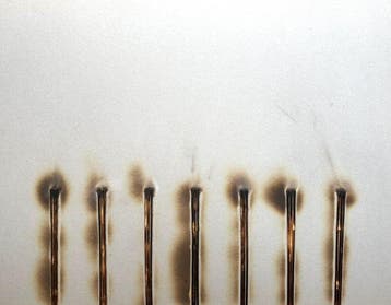 Bernard Aubertin (1934-2015) - Dessin de feu - 1973, Antiek en Kunst