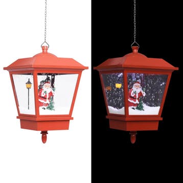 vidaXL Kersthanglamp met LED-lamp en kerstman 27x27x45 cm, Diversen, Kerst, Verzenden, Nieuw