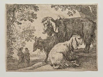 Herman van Swanevelt (c. 1600 - 1655), attribuita - Pecore