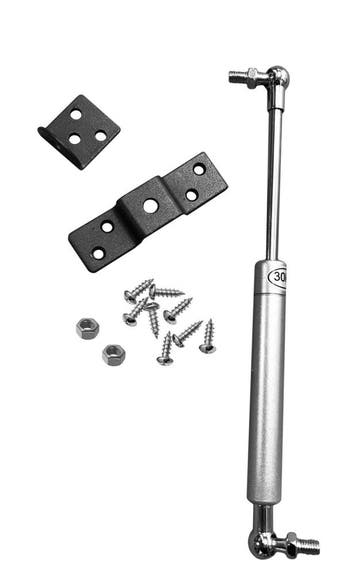 Universele gasveer (gasdrukveer) met beugels (300N/30kg, 26, Ophalen of Verzenden, Nieuw