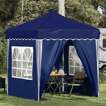 vidaXL Pop-up partytent 195 x 195 x 245 cm Blauw Oxford Stof, Verzenden, Nieuw, Partytent