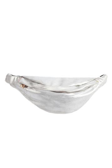 Heuptasje Zilver Rond Metallic Fanny Pack met Achtervak Cros, Ophalen of Verzenden, Nieuw, Overige typen