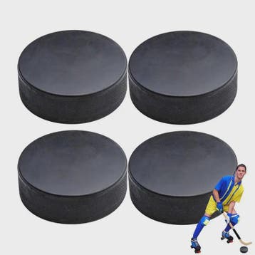 Set van 4 Street Hockey Pucks - Officiële Maat (3 inch diame, Verzenden, Nieuw