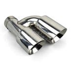Chrome Dual Left Exhaust Tips 89mm, Ophalen of Verzenden, Nieuw