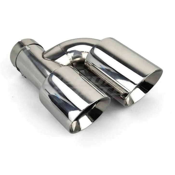 Chrome Dual Left Exhaust Tips 89mm, Auto-onderdelen, Uitlaatsystemen, Ophalen of Verzenden