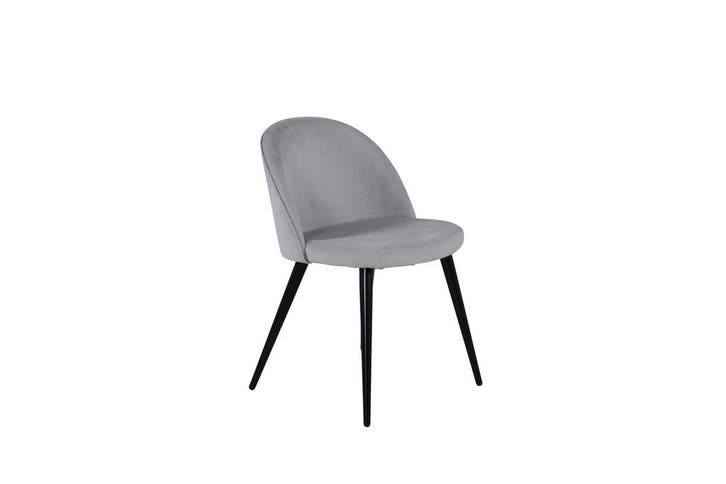 Eetkamerstoel - Meike - Lichtgrijs - Rib - Jörn, Huis en Inrichting, Stoelen, Verzenden