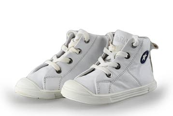 Jopper Hoge sneakers Jongens in maat 24 Wit, Verzenden, Schoenen, Zo goed als nieuw, Jongen of Meisje