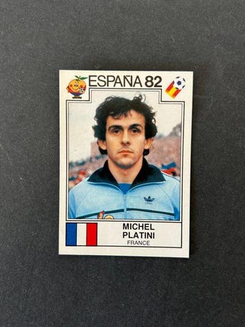 1982 Panini World Cup Espana 82 Michel Platini 286 - 1, Nieuw