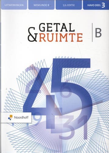 Getal  Ruimte 12e ed havo B uitwerkingenboek 3 9789001737634, Boeken, Verzenden, Zo goed als nieuw