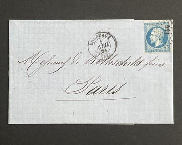Frankrijk 1860 - Zeldzaam en zeer goed bewaard gebleven, Gestempeld