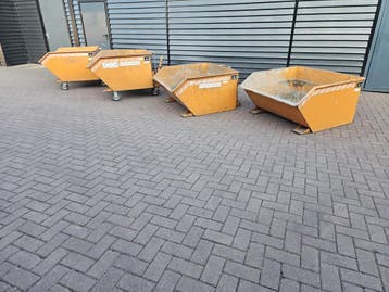 Kiepbak kantelbak spanenbak heftruck 750 liter, Voorzetapparatuur