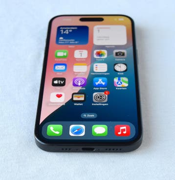iPhone 15 128GB Zwart: batterijconditie 100%, garantie, 128 GB, IPhone 15, Zwart, Ophalen of Verzenden