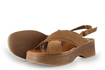 Sacha Sandalen in maat 42 Cognac, Overige kleuren, Verzenden, Sandalen of Muiltjes, Zo goed als nieuw