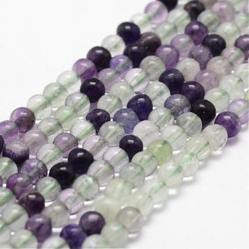 10 x  edelsteen  kraal van Regenboog Fluorite 4mm (Kralen), Ophalen of Verzenden, Nieuw, Kraal