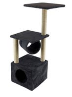 Krabpaal Luna Black 38x38x110cm, Dieren en Toebehoren, Krabmeubelen, Verzenden, Nieuw