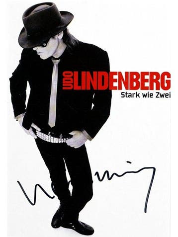 Udo Lindenberg (1946) - Stark wie Zwei - signiert - gerahmt