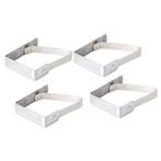 RVS tafelkleedklemmen 4x stuks - Tuintafelkleden, Ophalen of Verzenden, Nieuw
