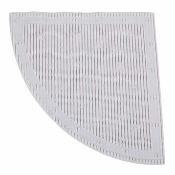 StayPut - Anti-slip douchemat hoek - wit - Waterdoorlatend -, Ophalen of Verzenden, Nieuw