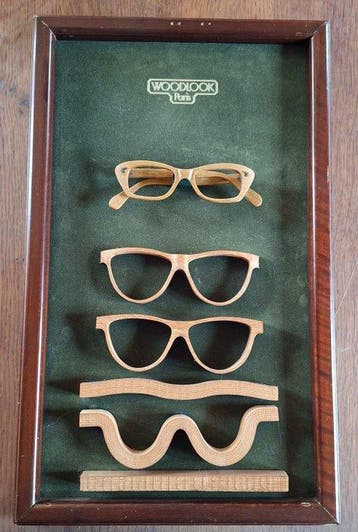 Woodlook - Zeldzaam vintage reclamebord Lunette WOODLOOK