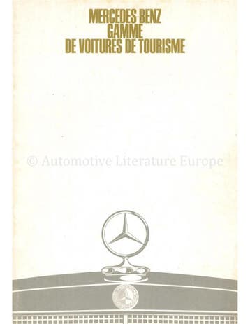 1968 MERCEDES BENZ PROGRAMMA BROCHURE NEDERLANDS, Nieuw, Author