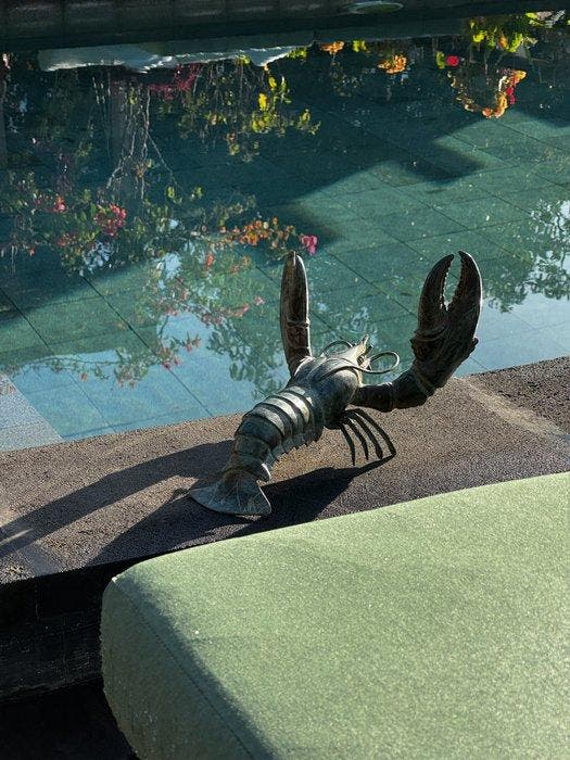 sculptuur, Sooka Interior - Large Lobster Sculpture - 21 cm, Antiek en Kunst, Curiosa en Brocante