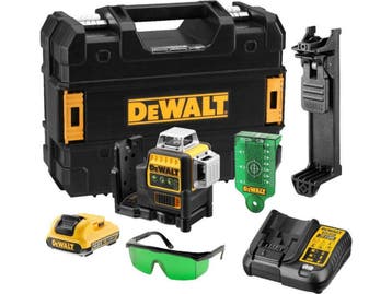 DeWalt DCE089D1G - Zelfnivellerende Kruislijnlaser - Groene, Verzenden, Zo goed als nieuw