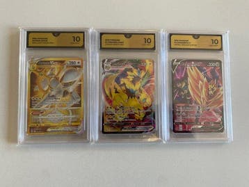 Pokémon - 3 Graded card - GG 10 - Various sets, Nieuw