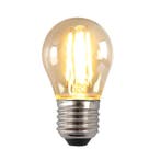 Dimbare Olucia E27 LED lamp, P45, 4W, Amber glas, 2700K, Led-lamp, Minder dan 30 watt, Nieuw, Ophalen of Verzenden