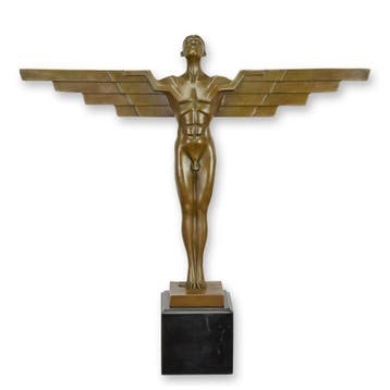 AN ART DECO BRONZE SCULPTURE OF ICARUS (Interieur), Verzenden, Nieuw
