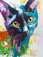 Carmela Gulino - Gulyn - ELECTRIC GAZE – Contemporary Cat