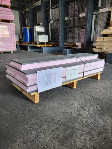 Kantplank antraciet | 12mm + 50mm XPS | 300h | 7 stuks, Ophalen, Nieuw, 4 tot 8 cm
