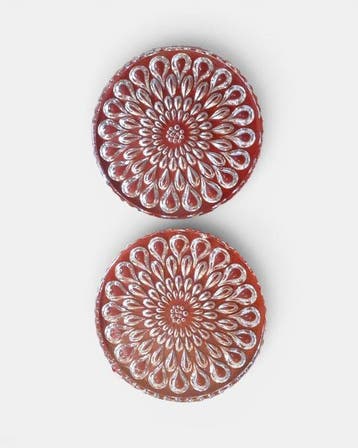 Flessenonderzetter (2) - Kristal, Antiek en Kunst, Curiosa en Brocante