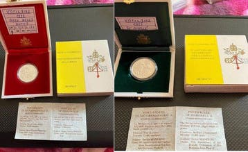 Vaticaan. Giovanni Paolo II. 500 Lire 1995-1996 (2 monete)