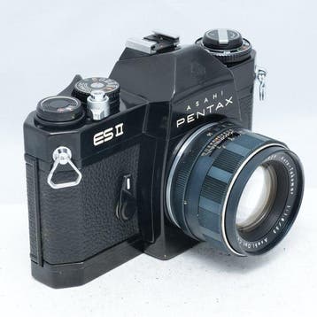Pentax ES II + Auto-Takumar 55mm F1.8 – Serviced, Shutter, Nieuw