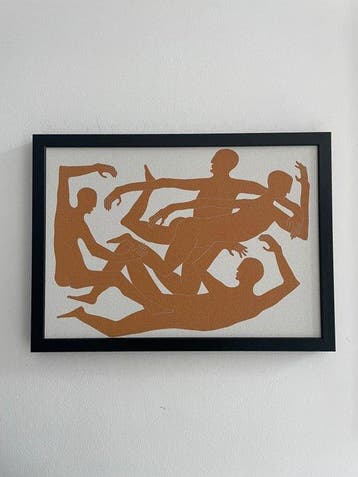 Kiasmo - Vincenzo DAlba - Lijst - Hout, Canvas