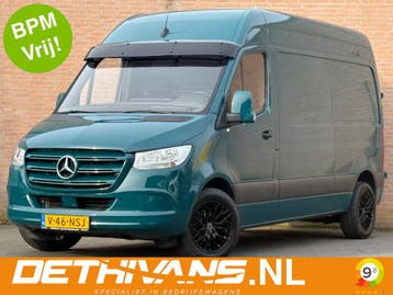 Zakelijke Lease |  Mercedes-Benz Sprinter 315CDI 150PK L2H2, Automaat, Stof, Gebruikt, Zwart