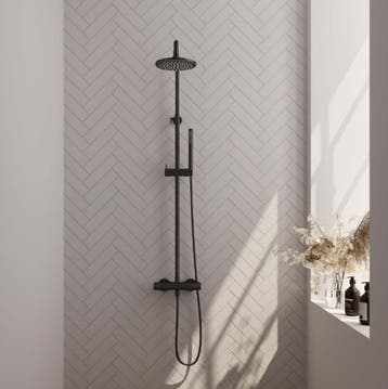 BRAUER BLACK CARVING OPBOUW THERMOSTATISCHE REGENDOUCHE SET, Ophalen of Verzenden, Nieuw