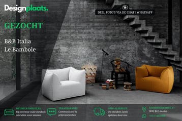 GEZOCHT: BB Italia Le Bambole — Direct Inkoop, Ophalen of Verzenden, Zo goed als nieuw, Stof, Design Bank Bankstel Zetel B&B Italia