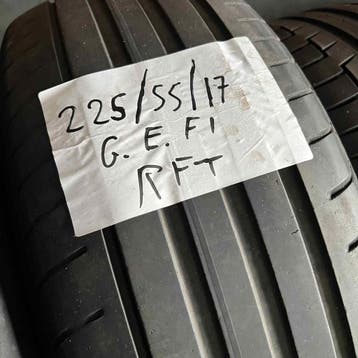 2 x Goodyear Eagle F1 225-55-17 RFT Zomerbanden 5mm, Gebruikt, 17 inch, Ophalen of Verzenden, Band(en)