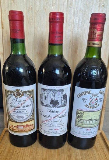 1982 Chateau Rauzan Gassies, 1981 Chateau Grandes Murailles, Nieuw