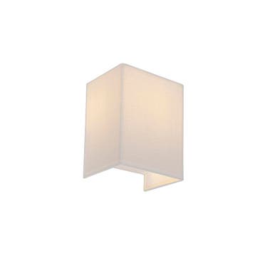Moderne wandlamp jute wit met stoffen kap  - Vete, Verzenden, Nieuw