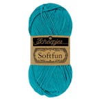Scheepjes Softfun - 2511 Dark Turquoise, Ophalen of Verzenden, Nieuw, Breien of Haken, Wol of Garen