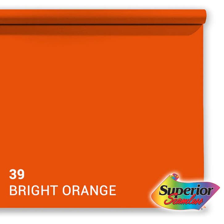 Superior Achtergrondpapier Bright Orange 2.72m x 11m, Audio, Tv en Foto, Fotografie | Fotostudio en Toebehoren, Achtergrond, Nieuw