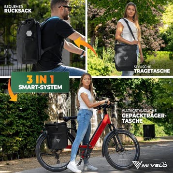 2dekans | MIVELO 3-in-1 Waterdichte Fietstas, Rugzak en, Sieraden, Tassen en Uiterlijk, Ophalen of Verzenden, Zo goed als nieuw
