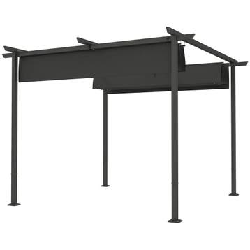 Pergola 3x3m Tuin Paviljoen Terrasoverkapping Van Metaal, Tu, Verzenden