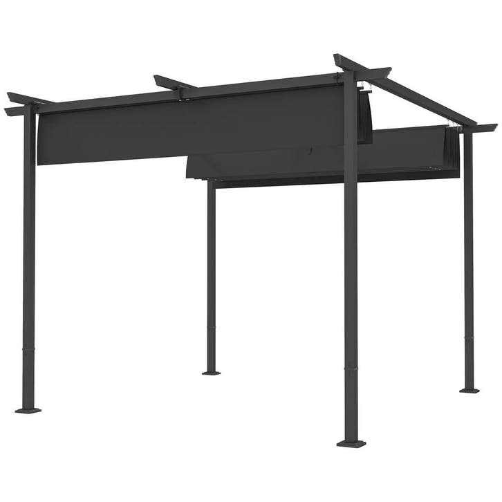 Pergola 3x3m Tuin Paviljoen Terrasoverkapping Van Metaal, Tu, Tuin en Terras, Planten | Bomen, Verzenden