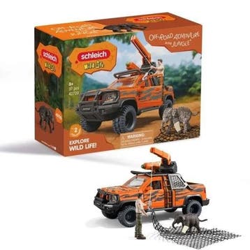 Schleich Wild Life 42720 Jungle-avontuur 4x4 beeldje, Verzenden, Nieuw