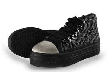 La Strada Hoge sneakers in maat 38 Zwart, Verzenden, Zwart, Gedragen, Sneakers of Gympen