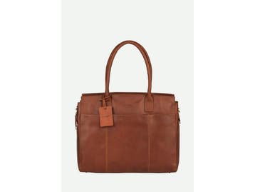 Burkely Vintage Doris - Laptopbag 15.6 - Leer - Cognac, Computers en Software, Verzenden, Zo goed als nieuw